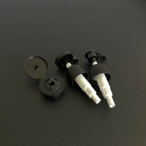 Chai HDPE Vuông Đen nắp bật Đen Nhám