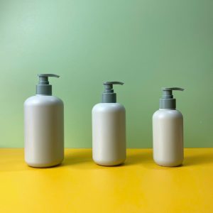 Chai HDPE xanh tròn vòi nhấn sóng xanh đậm