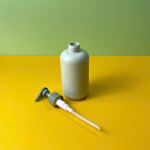 Chai HDPE xanh tròn vòi nhấn sóng xanh đậm