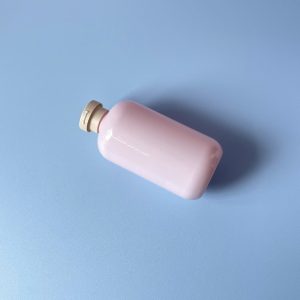 Chai PET Hồng nắp bật Nâu nhám 500ml