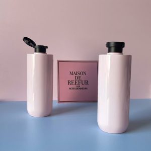 Chai PET Hồng vai ngang đáy bầu