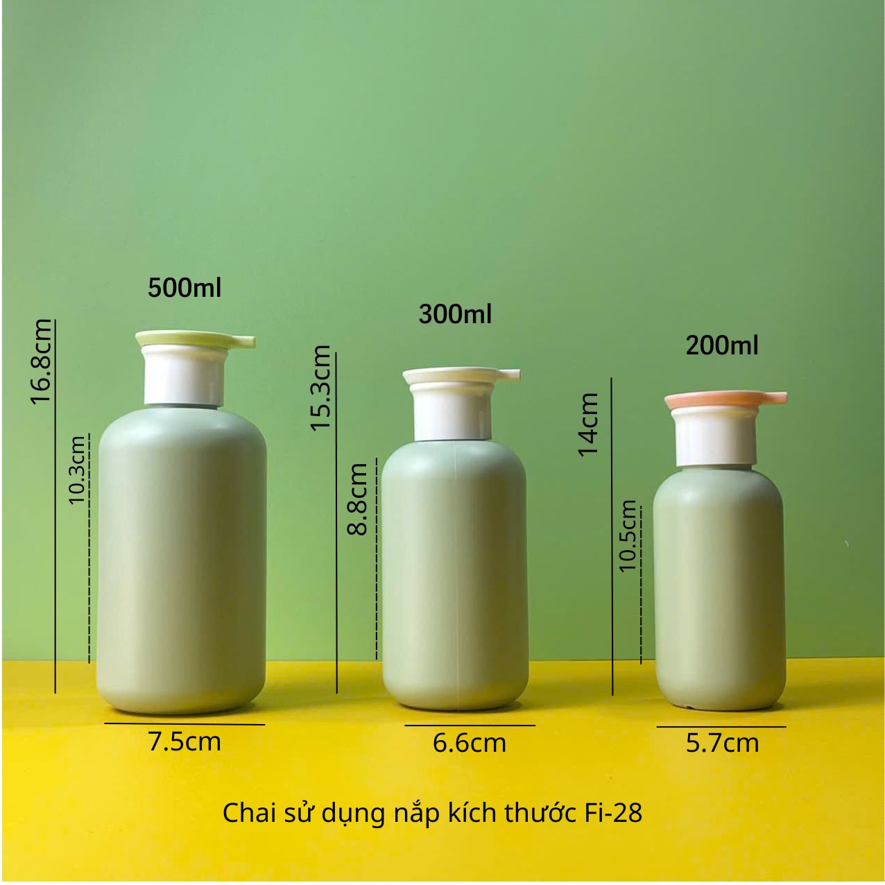 chai-voi-nhan-dep-xanh-1 Chai HDPE xanh tròn vòi nhấn dẹp
