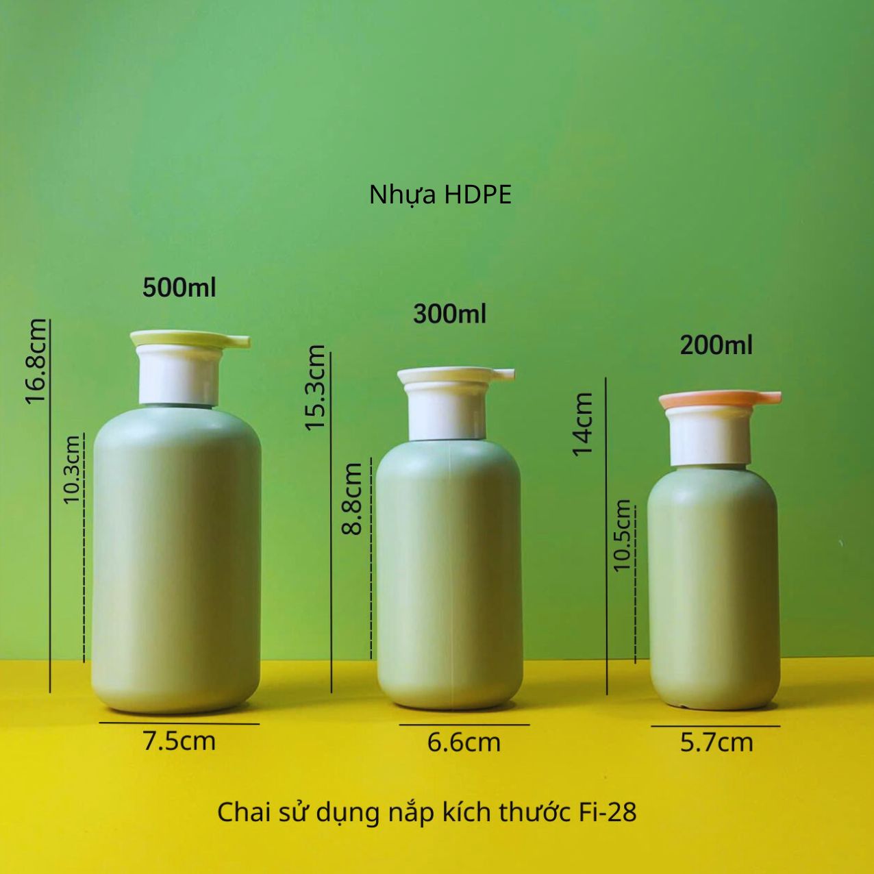 chai-voi-nhan-dep-xanh-2 Chai HDPE xanh tròn vòi nhấn dẹp