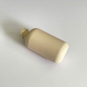 Chai HDPE nâu tròn nắp bật