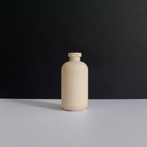 Chai HDPE nâu tròn nắp bật