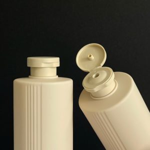 Chai HDPE Nâu sọc nắp bật