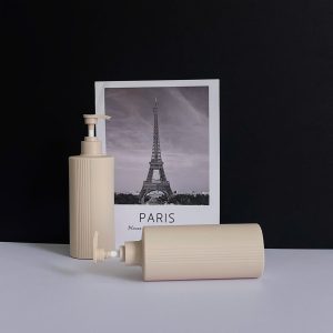 Chai HDPE nâu sọc vòi nhấn sóng