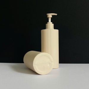 Chai HDPE nâu sọc vòi nhấn sóng