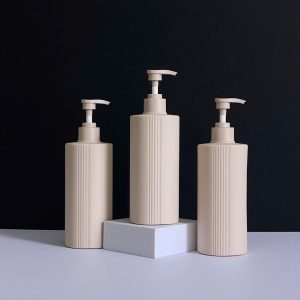 Chai HDPE nâu sọc vòi nhấn sóng