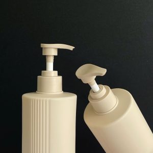 Chai HDPE nâu sọc vòi nhấn sóng