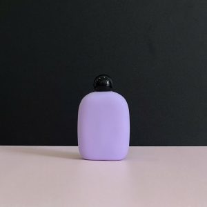 Chai HDPE thân tròn tím nắp bật