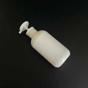 Chai HDPE tròn trắng vòi nhấn dẹp trắng hồng xanh