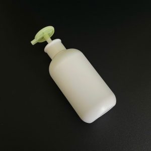 Chai HDPE tròn trắng vòi nhấn dẹp trắng hồng xanh