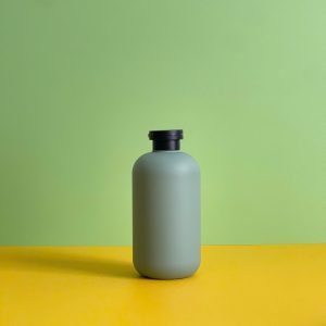 Chai HDPE tròn xanh đậm nắp bật đen