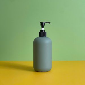 Chai HDPE xanh đậm vòi nhấn sóng đen