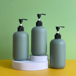 Chai HDPE xanh đậm vòi nhấn sóng