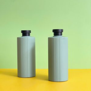 Chai HDPE 2 lớp xanh đậm nắp bật