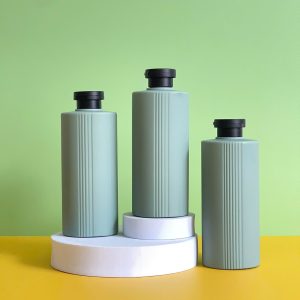 Chai HDPE 2 lớp xanh đậm nắp bật