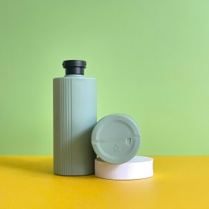 Chai HDPE 2 lớp xanh đậm nắp bật