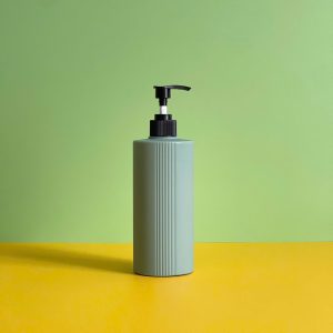 Chai HDPE 2 lớp xanh đậm vòi nhấn sóng đen