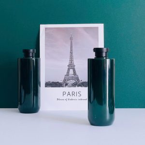 Chai PET Xanh Ngọc nắp bật đen