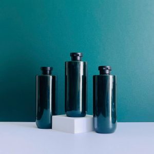 Chai PET Xanh Ngọc nắp bật đen