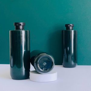 Chai PET Xanh Ngọc nắp bật đen