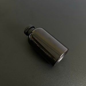 Chai PET nâu đen nắp bật