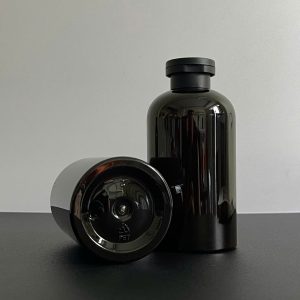 Chai PET nâu đen nắp bật