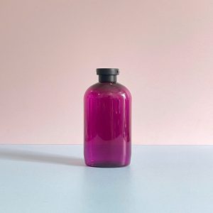 Chai PET tím tròn nắp bật Đen 500ml