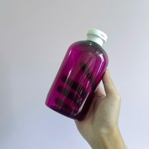 Chai PET tím tròn nắp bật Trắng 500ml