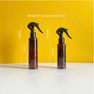 Chai PET Nâu Đen Vòi Chuột