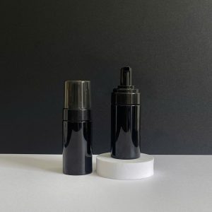 Chai Nhựa PET Đen Vòi Nhấn Tạo Bọt