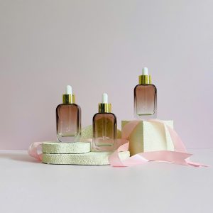 Chai Serum Nâu Vai Ngang Khoen Vàng 20ml