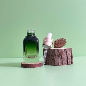 Chai Serum Bầu Lùn Xanh Khoan 2 Sọc 20ml